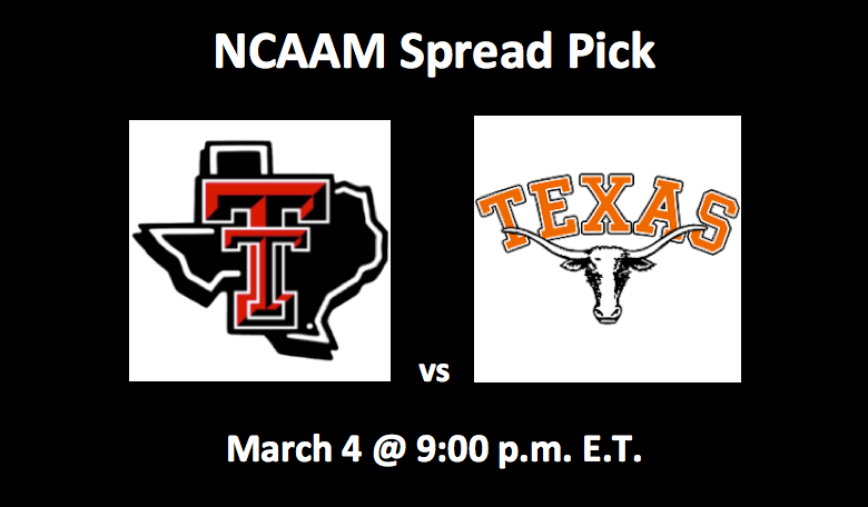 Texas Tech vs Texas pick and logos