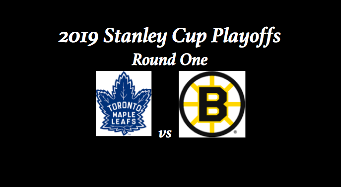 Header Maple Leafs vs Bruins Playoff Preview with team logos