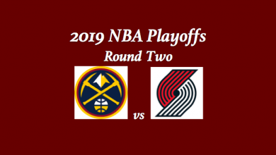 Denver Nuggets vs Portland Trail Blazers pick with team logos