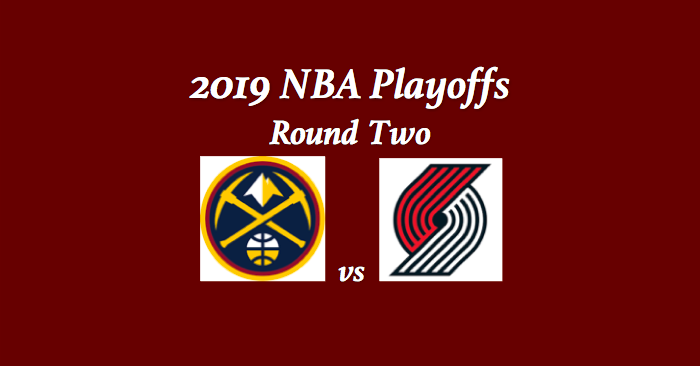 Denver Nuggets vs Portland Trail Blazers pick with team logos