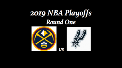 019 Denver Nuggets vs San Antonio Spurs preview with team logos