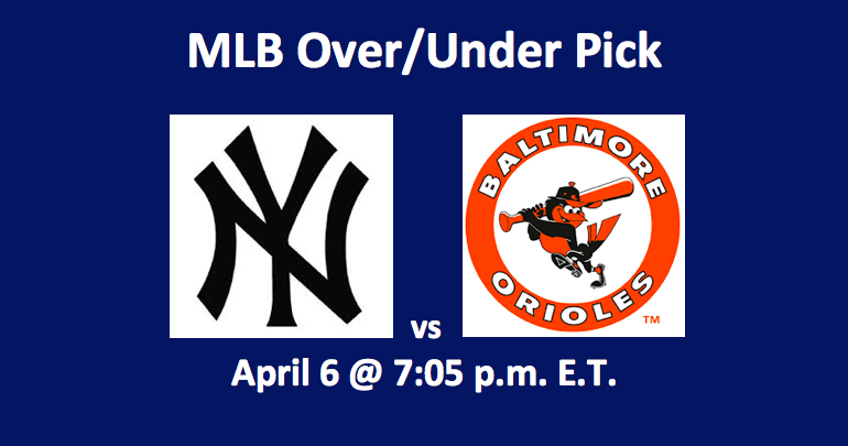 NY Yankee and Baltimore Orioles logos and start time for 4/6/19 - Our Yankees vs Orioles preview