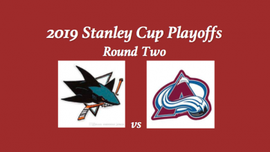 San Jose Sharks vs Colorado Avalanche Preview with team logos