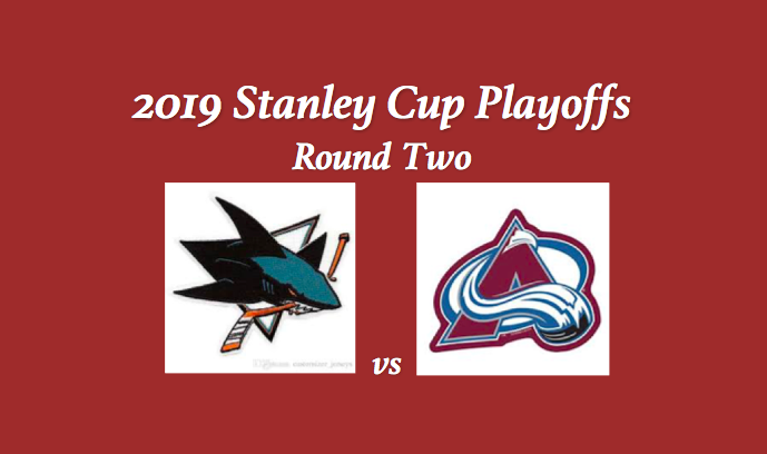 San Jose Sharks vs Colorado Avalanche Preview with team logos