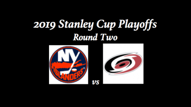 New York Islanders vs Carolina Hurricanes preview with team logos