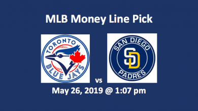 Toronto Blue Jays vs San Diego Padres Moneyline WITH TEAM LOGOS