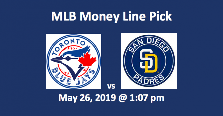 Toronto Blue Jays vs San Diego Padres Moneyline WITH TEAM LOGOS