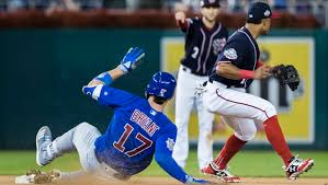 Washington Nationals vs Chicago Cubs Pick - Cubs players sliding 