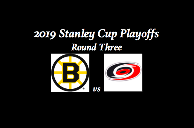 Boston Bruins vs Carolina Hurricanes Preview with team logos