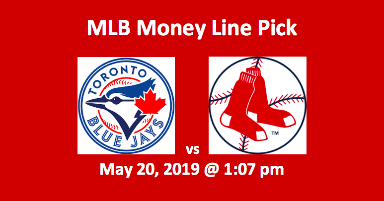 Toronto Blue Jays vs Boston Red Sox Moneyline - team logos and date