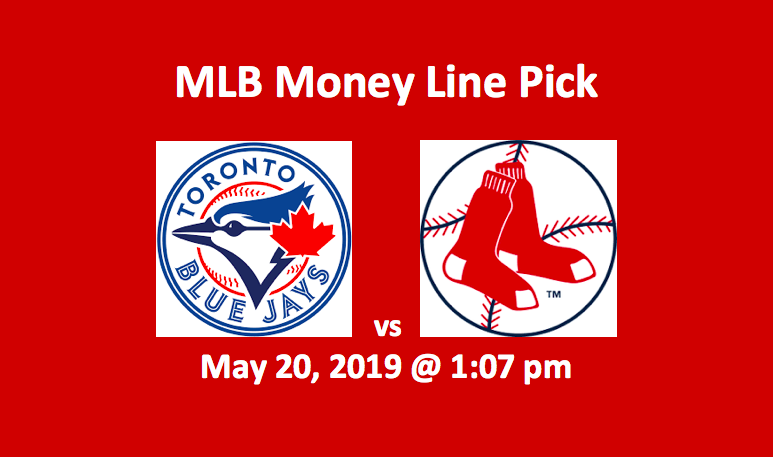 Toronto Blue Jays vs Boston Red Sox Moneyline - team logos and date