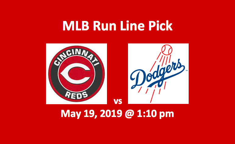 Cincinnati Reds vs Los Angeles Dodgers pick with logos and date and time of game