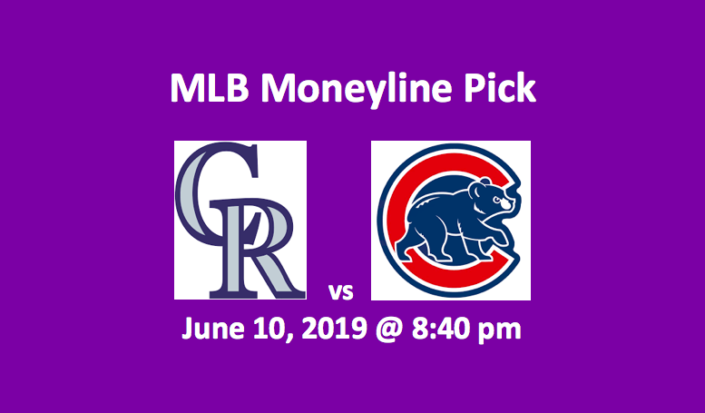 Colorado Rockies vs Chicago Cubs Moneyline Pick