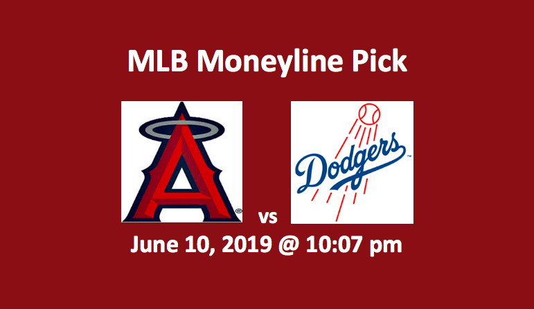 Los Angeles Angels vs Los Angeles Dodgers Moneyline Pick - team logos