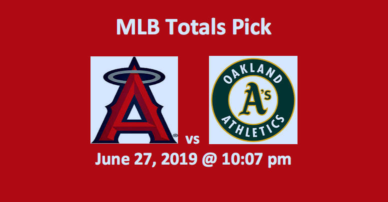 Los Angeles Angels vs Oakland A’s Totals Pick - Team Logos