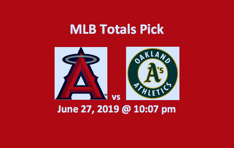 Los Angeles Angels vs Oakland A’s Totals Pick - Team Logos