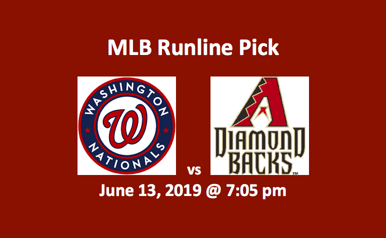 Washington Nationals vs Arizona Diamondbacks Runline Pick - team logos