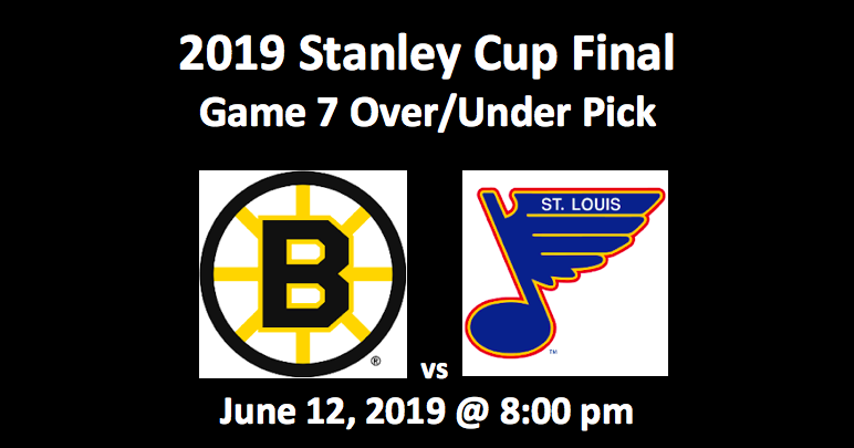 Boston Bruins vs St Louis Blues totals pick