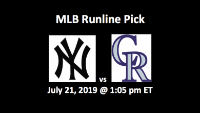 New York Yankees vs Colorado Rockies Runline Pick