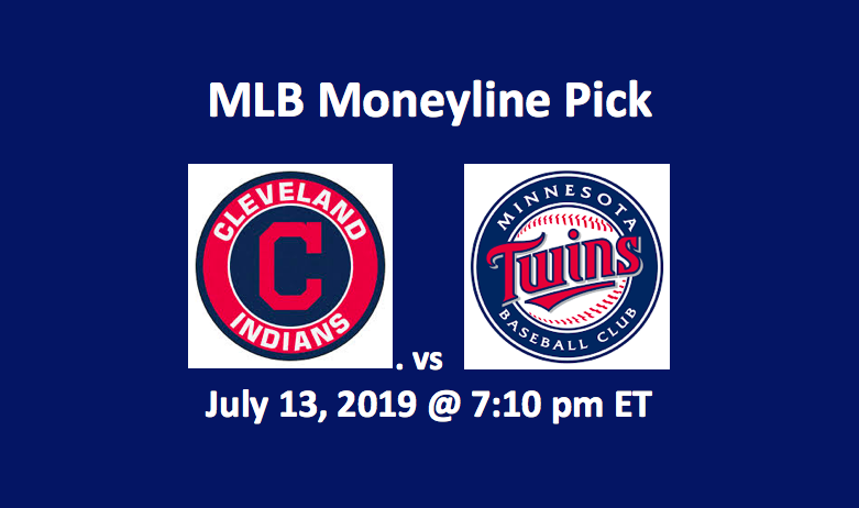 Cleveland Indians vs Minnesota Twins Pick - Team logos, July 13, 2019 at &;10 start