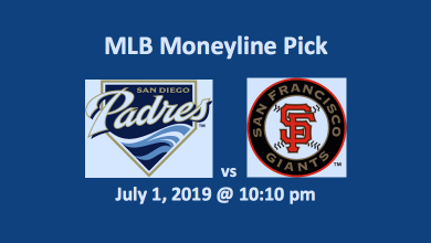 San Diego Padres vs San Francisco Giants Pick -Team Logos for July 1, 2019 @ 10:10 pm