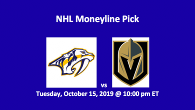 Predators vs Golden Knights moneyline