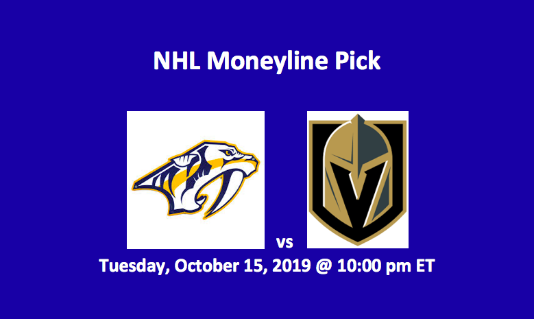 Predators vs Golden Knights moneyline