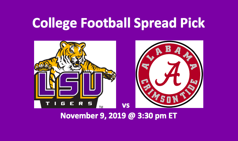 LSU vs Alabama spread pick