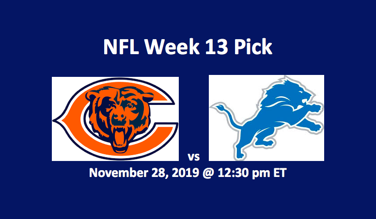 Chicago Bears vs Detroit Lions pick