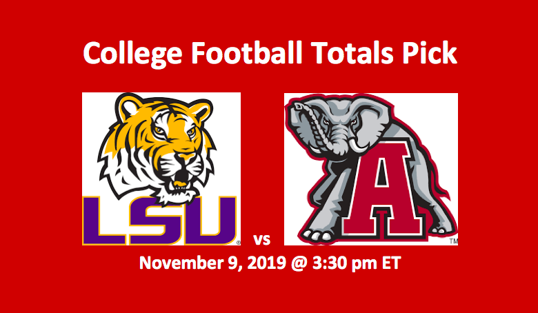 LSU vs Alabama totals pick