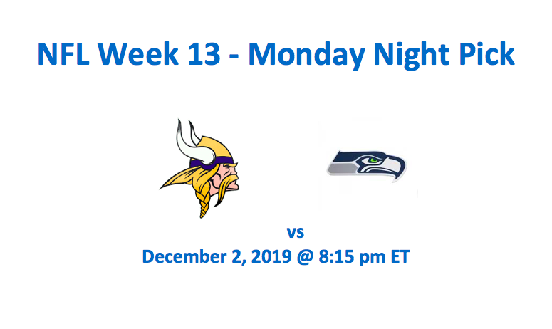 Vikings vs Seahawks Pick 12/2/19 - team logos
