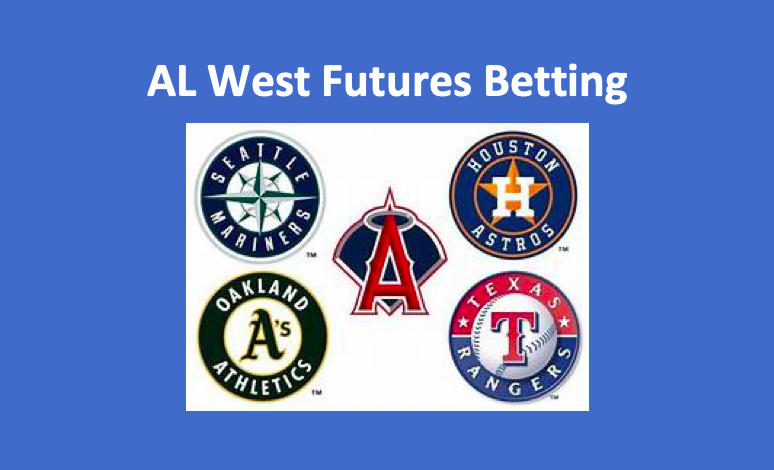 AL West Futures Betting - team logos