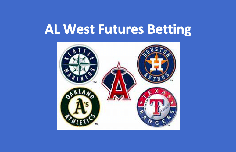 AL West Futures Betting - team logos