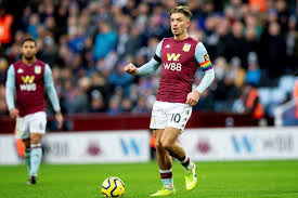 Liverpool vs Aston Villa -  Villan's winger Jack Grealish