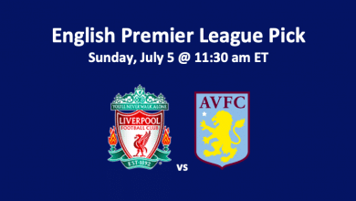 Liverpool vs Aston Villa pick - team logos