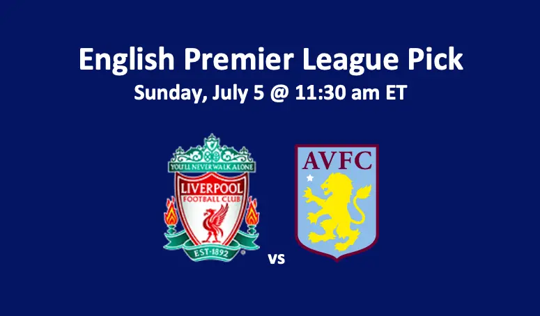 Liverpool vs Aston Villa pick - team logos