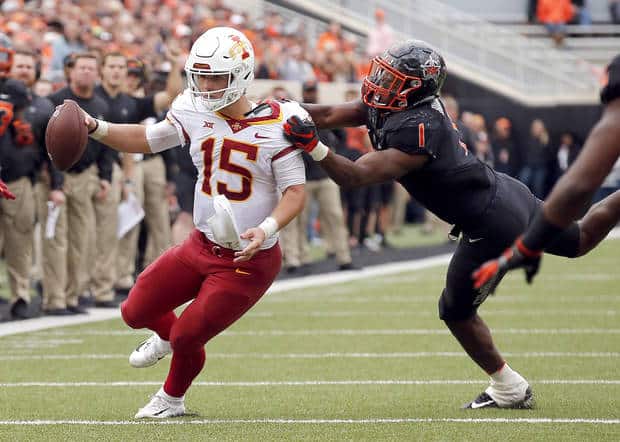 NCAAF Iowa State at Oklahoma State betting
