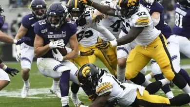 NCAAF Northwestern at Iowa betting