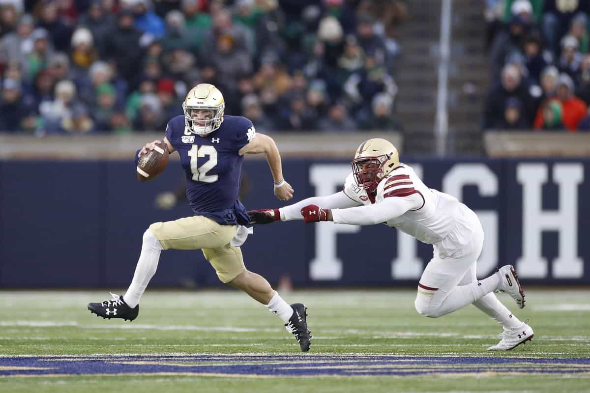 Notre Dame at Boston College pick