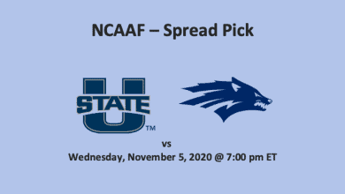 Utah State vs Nevada pick - header with team logos