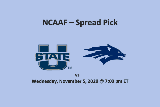 Utah State vs Nevada pick - header with team logos