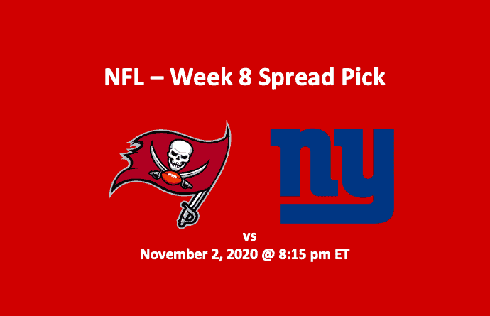 Tampa Bay vs NY Giants pick - header with logos