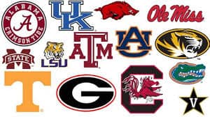 SEC Basketball Preview 2020 - team logos