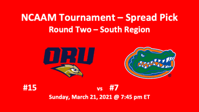 Oral Roberts vs Florida pick