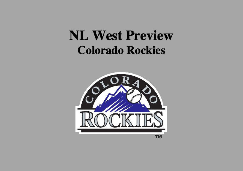 Colorado Rockies Preview 2021