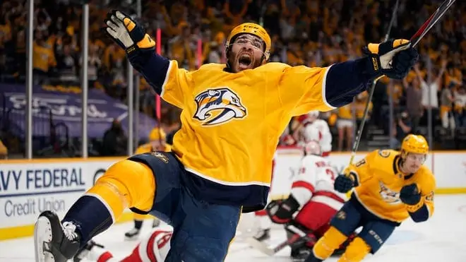 Hurricanes at Predators game 6