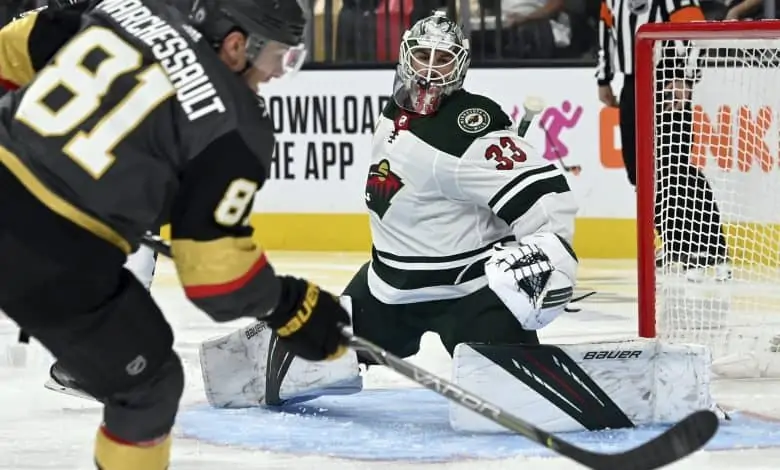 Wild at Golden Knights game 2