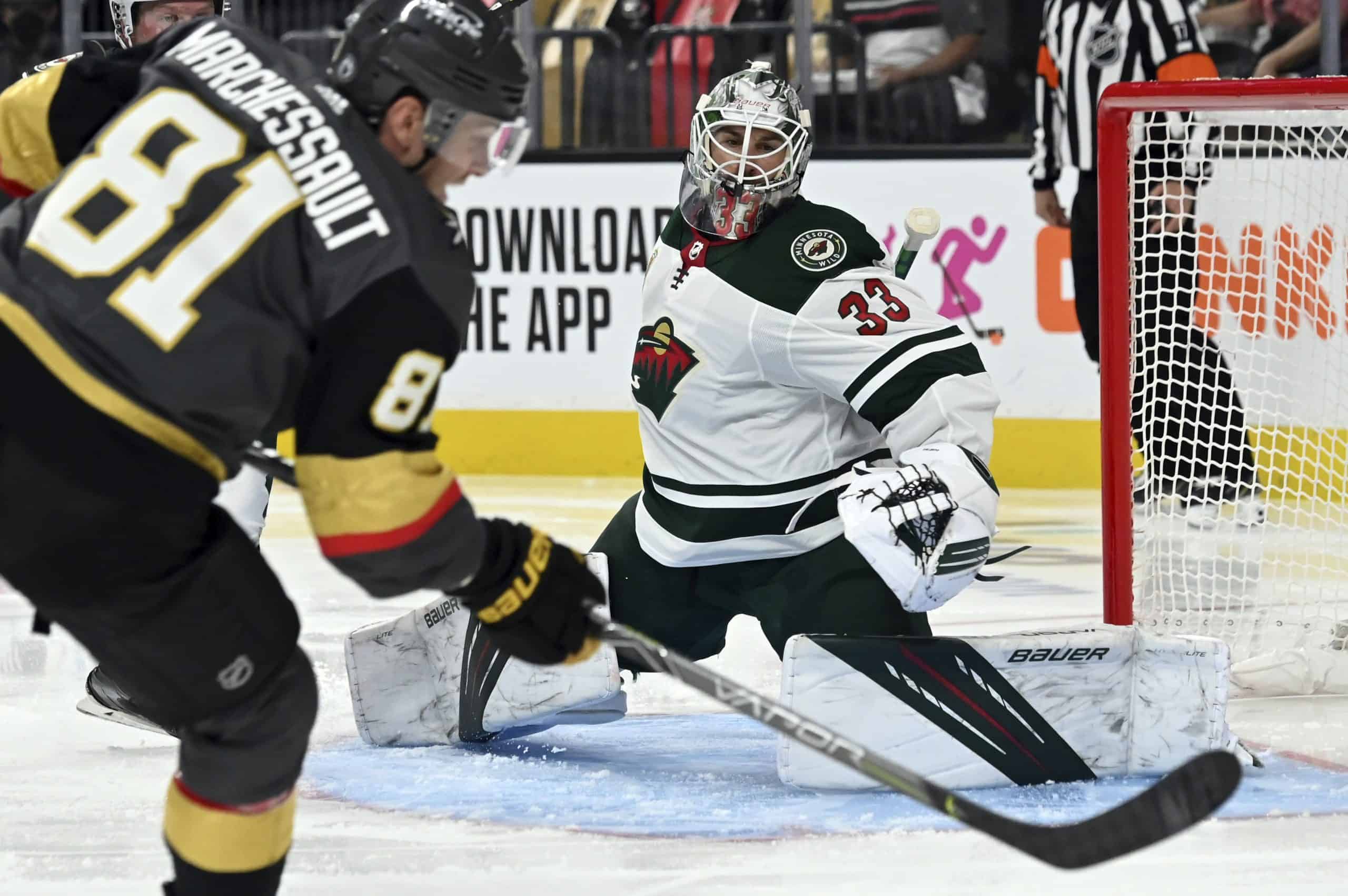 Wild at Golden Knights game 2