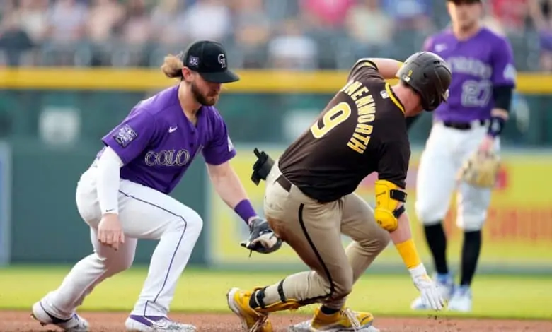 August 18th Padres at Rockies