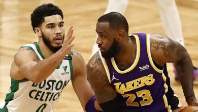 December 7th Lakers at Celtics